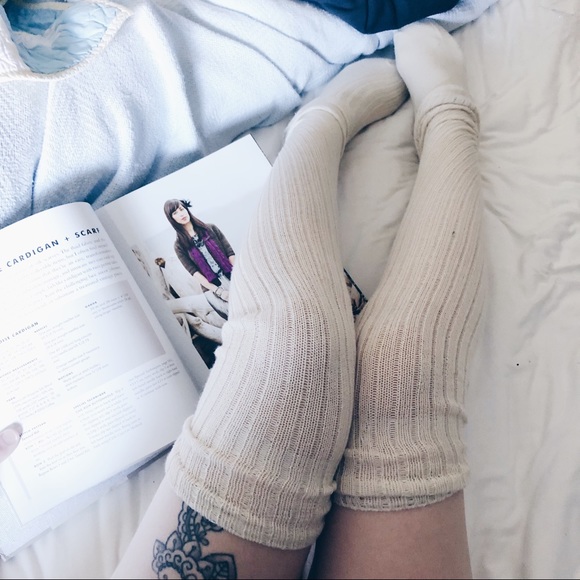 Accessories - Thigh High ribbed boot socks